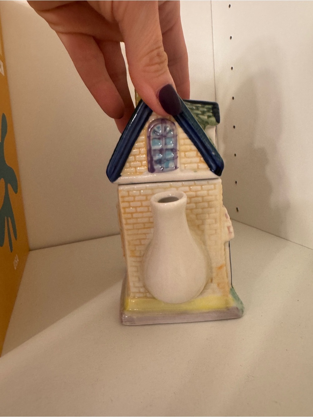 Vintage 2000 Collectors series teapots houses hand painted village coffee shop - Picture 9 of 15